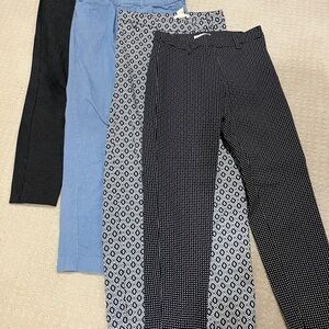 Stylish Women’s Pant Bundle - Black, Blue, Patterned
